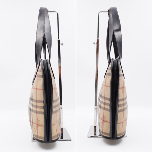 Authentic Burberry Haymarket Check Vintage Dome Bag - Picture 6 of 13